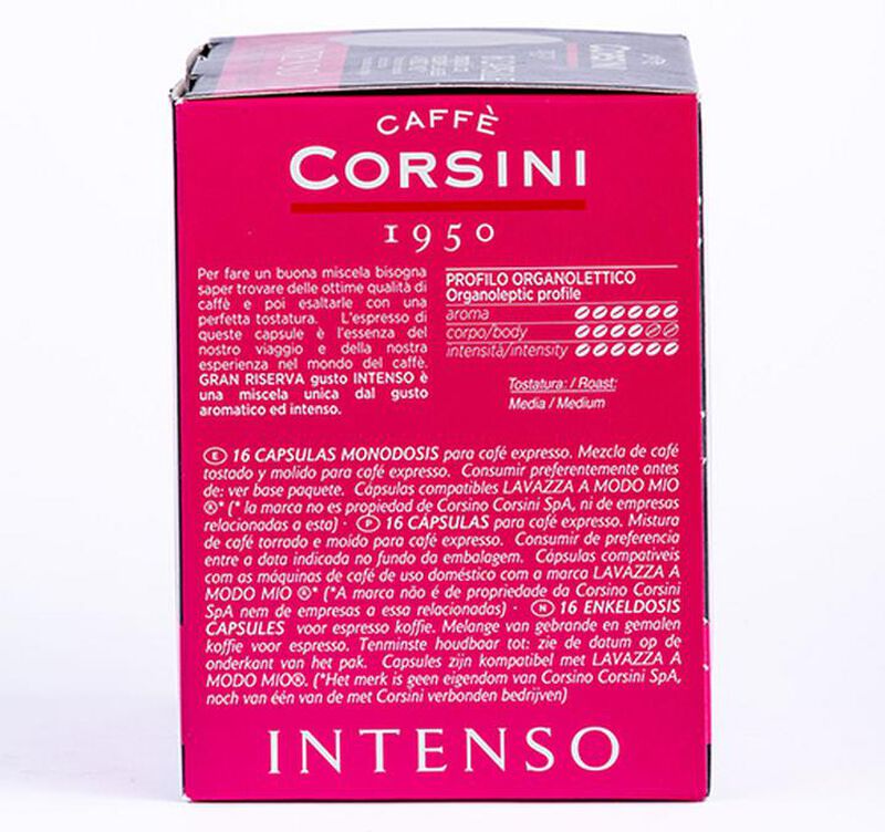 Lavazza A Modo Mio capsules Caff&egrave; Corsini Gran Riserva Intenso x 16 Lavazza coffee pods image number 3