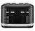 Grille-pain KitchenAid Noir R&eacute;glisse &agrave; 4 tranches 5KMT4109EBM image