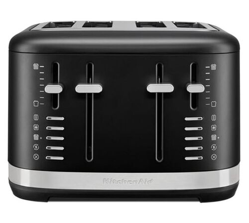 Grille-pain KitchenAid Noir R&eacute;glisse &agrave; 4 tranches 5KMT4109EBM