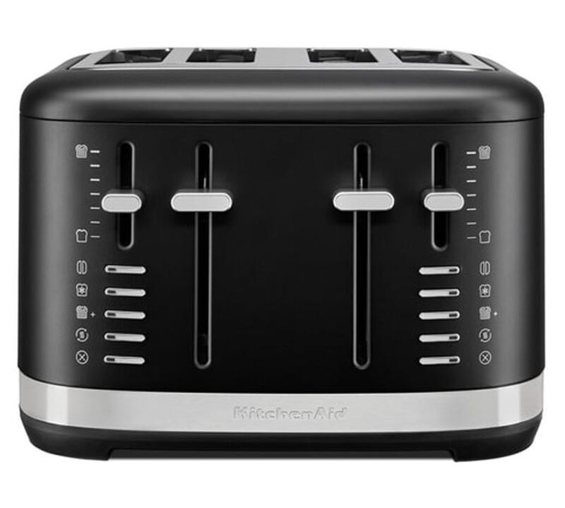 Grille-pain KitchenAid Noir R&eacute;glisse &agrave; 4 tranches 5KMT4109EBM image number 0