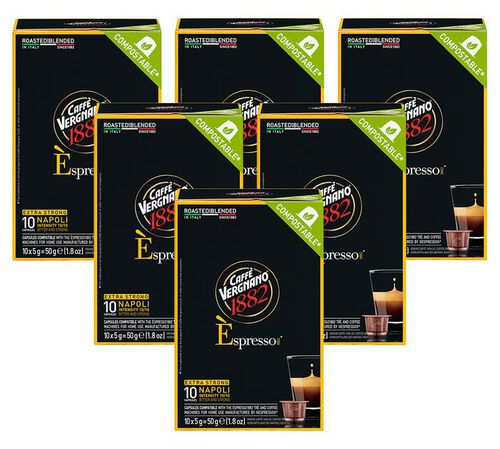 60 capsules compatibles Nespresso* Original Napoli - CAFFE VERGNANO