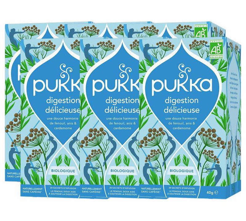Infusion Digestion D&eacute;licieuse Bio - 6 x 20 sachets - PUKKA image number 0