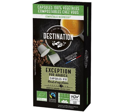 10 Nespresso* Original Compatible Capsules Max Havelaar Organic &ndash; DESTINATION
