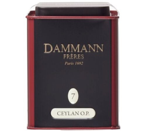 N&deg;07 Ceylon OP black tea - 100g tin of loose leaf tea - Dammann Fr&egrave;res