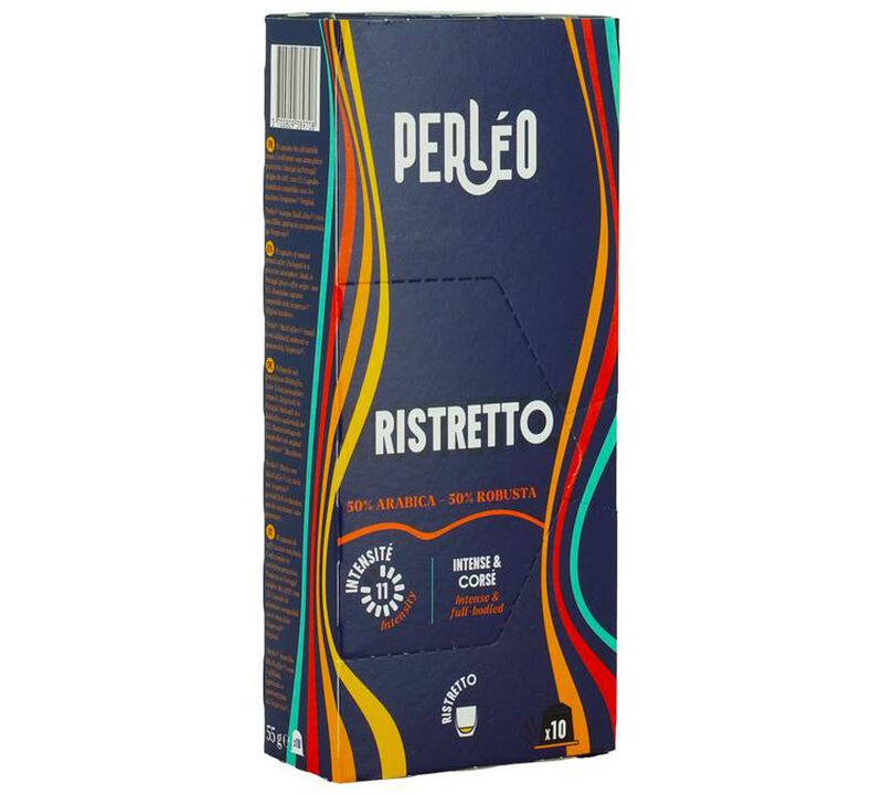 Perl&eacute;o Nespresso* Original Compatible Capsules Ristretto x 10 image number 2
