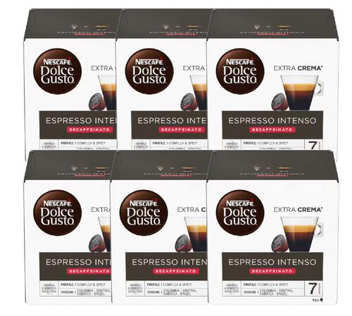 96 capsules Espresso Intenso Decaffeinato - Nescaf&eacute;* DOLCE GUSTO*