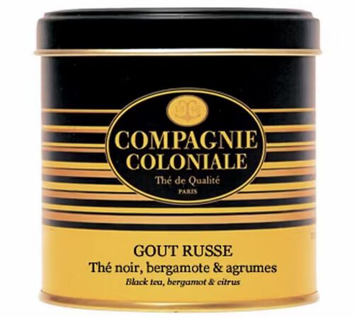 Luxury Go&ucirc;t Russe Black Tea - 130g loose leaf tea in tin - Compagnie Coloniale