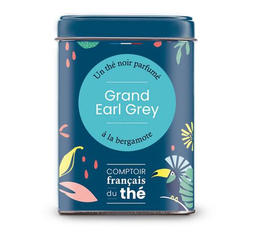 Bo&icirc;te Th&eacute; Grand Earl Grey - Vrac 100g - COMPTOIR FRAN&Ccedil;AIS DU TH&Eacute;