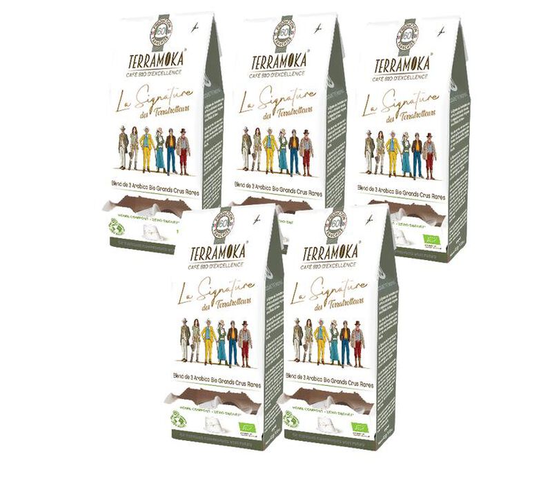 60 capsules compatibles Nespresso* Original La signature des Terra-Trotteus Bio compostables - TERRAMOKA image number 0