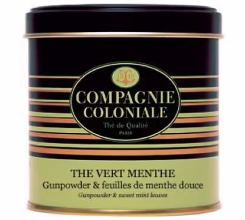 Luxury Mint Green Tea - 120g loose leaf tea in tin - Compagnie Coloniale