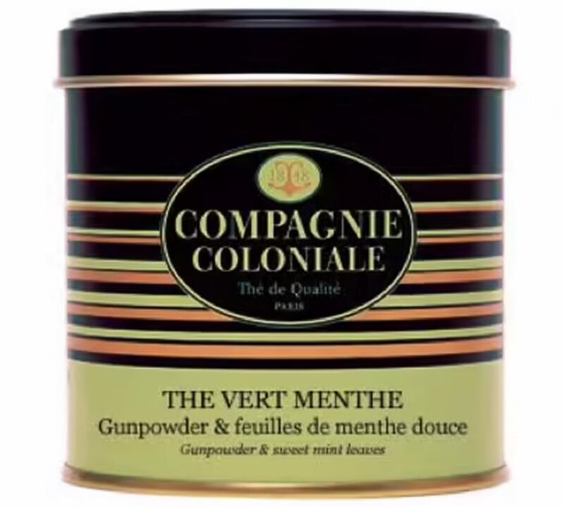 Luxury Mint Green Tea - 120g loose leaf tea in tin - Compagnie Coloniale image number 0