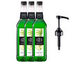 Lot de 3 Sirops Pomme Verte - Bouteille Plastique - 3x1L + Pompe doseuse - 1883 ROUTIN image number 0