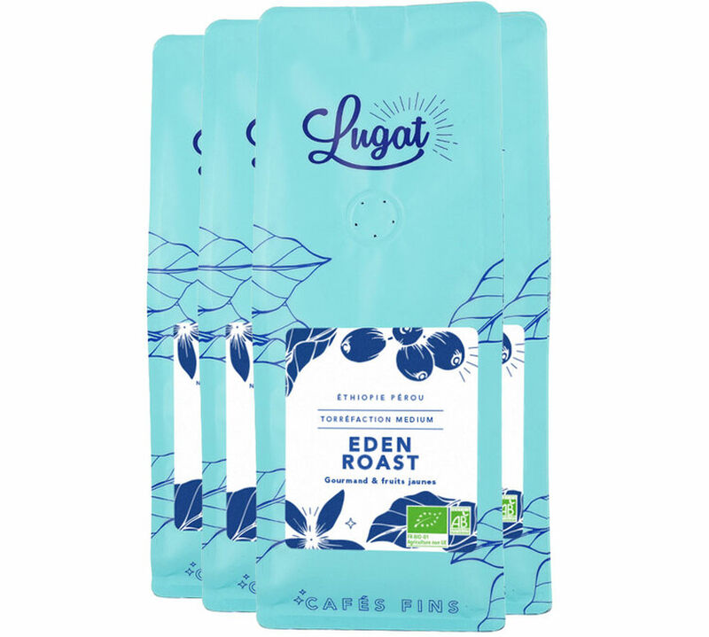 4x 250g Eden Roast Lugat Organic Coffee Beans image number 0