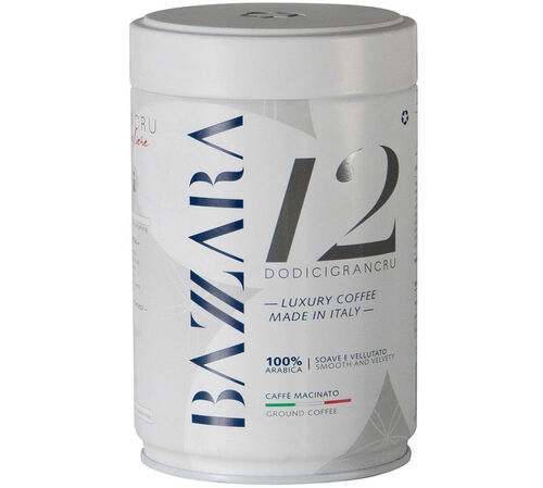 250 g - Caf&eacute; moulu - Dodicigrancru 100% Arabica - BAZZARA