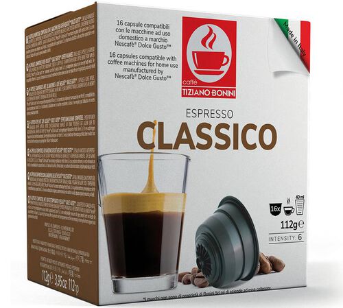 16 Nescaf&eacute;* Dolce Gusto* Compatible Pods Espresso Classico &ndash; CAFFE BONINI