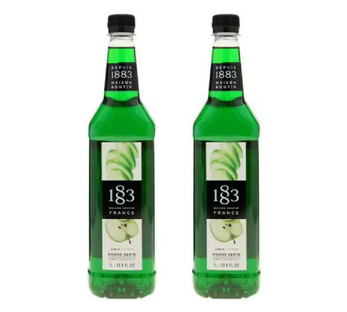 Sirop 1883 Routin Pomme Verte - Bouteille Plastique - 2 x 1 L