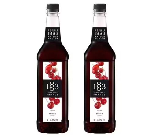 Sirop 1883 Routin Cerise - Bouteille Plastique - 2 x 1 L