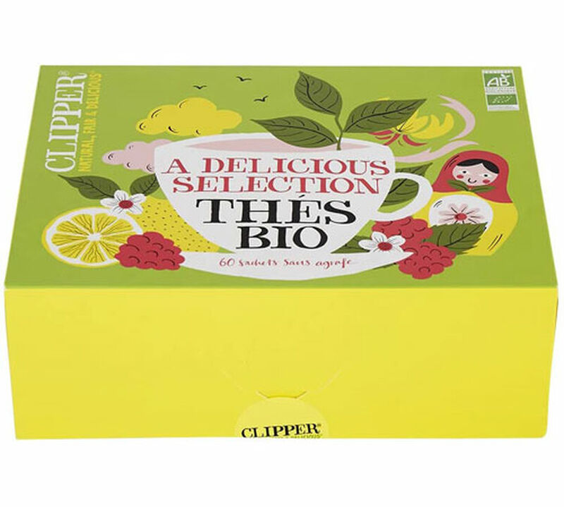 Coffret S&eacute;lection Th&eacute;s Bio - 60 sachets - CLIPPER image number 1
