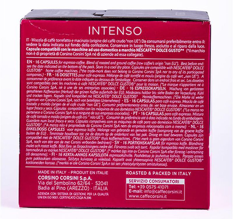 16 Nescaf&eacute;* Dolce Gusto* Compatible Pods Gran Riserva Intenso &ndash; CORSINI image number 2