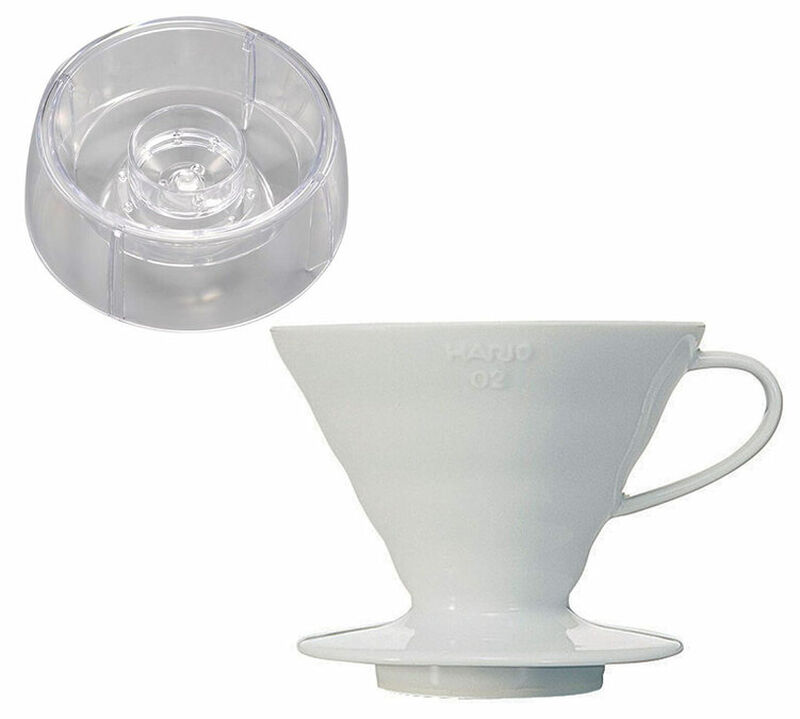 Hario Bundle - V60 Dripper VDC-02 White and Drip Assist PDA-02-T - 4 cups image number 0