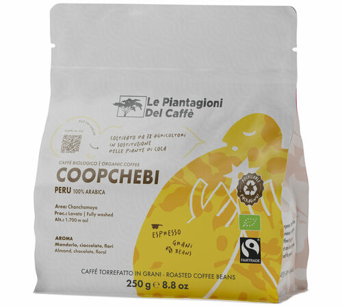 Le Piantagioni Del Caff&egrave; Organic Coffee Beans Coopchebi - 250g