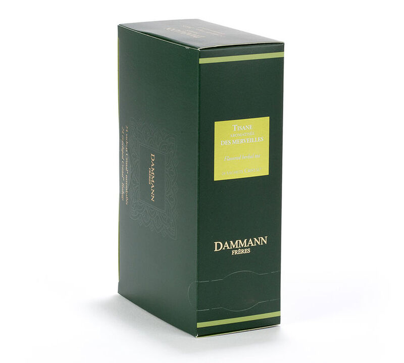 Tisane des Merveilles herbal tea - 24 Cristal&reg; sachets - Dammann Fr&egrave;res image number 1