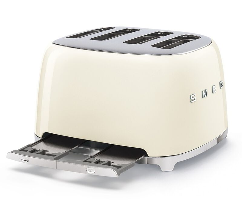 Grille-pain TSF03CREU 4 tranches Cr&egrave;me - SMEG image number 2
