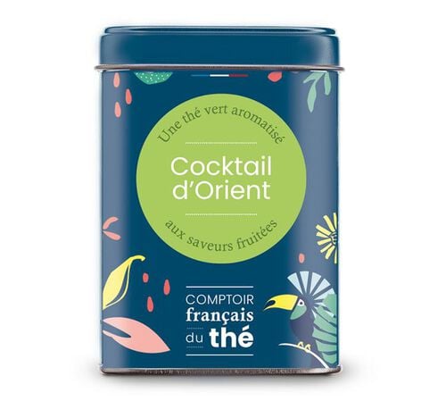 Bo&icirc;te Th&eacute; Vert Cocktail d'Orient - Vrac 90 g - COMPTOIR FRAN&Ccedil;AIS DU TH&Eacute;