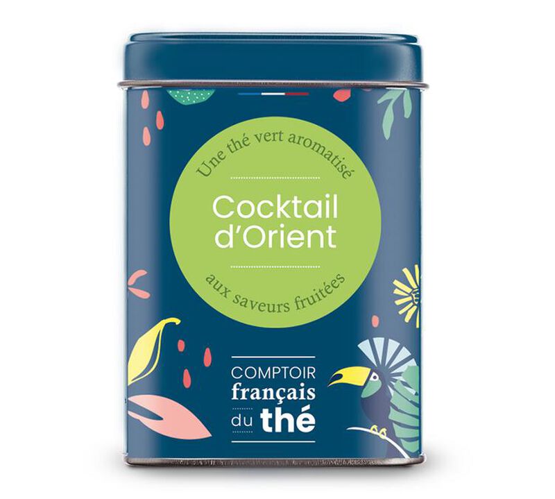 Bo&icirc;te Th&eacute; Vert Cocktail d'Orient - Vrac 90 g - COMPTOIR FRAN&Ccedil;AIS DU TH&Eacute; image number 0