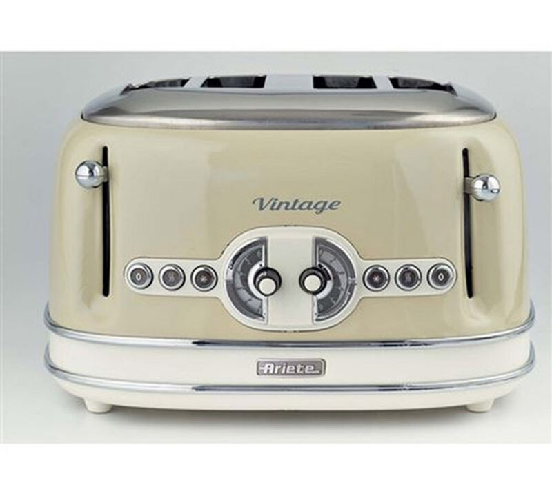 Grille Pain - Vintage 156 4 fentes Beige - 00C015604AR0 - ARIETE image number 1