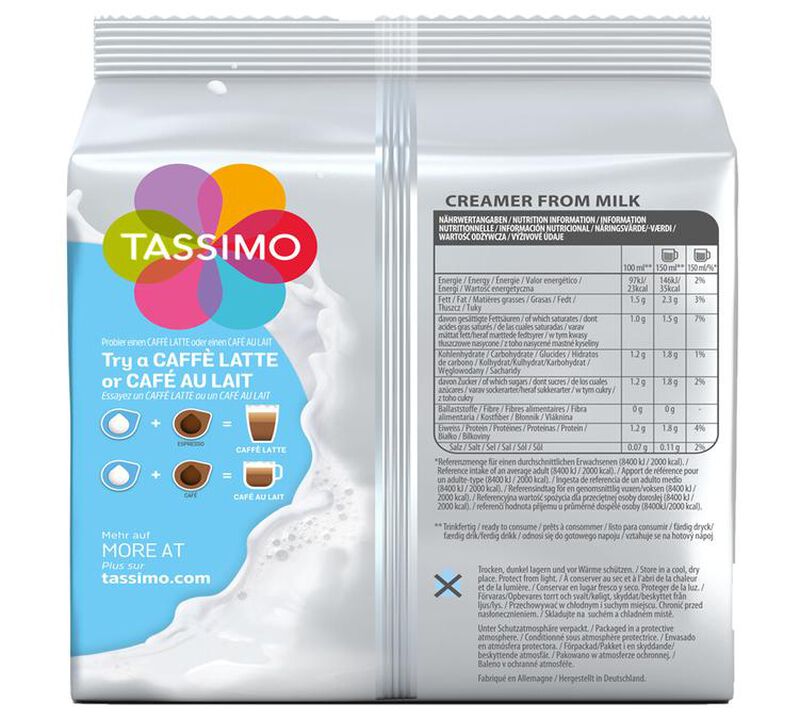Tassimo Creamer from Milk x 16 T-Discs image number 1