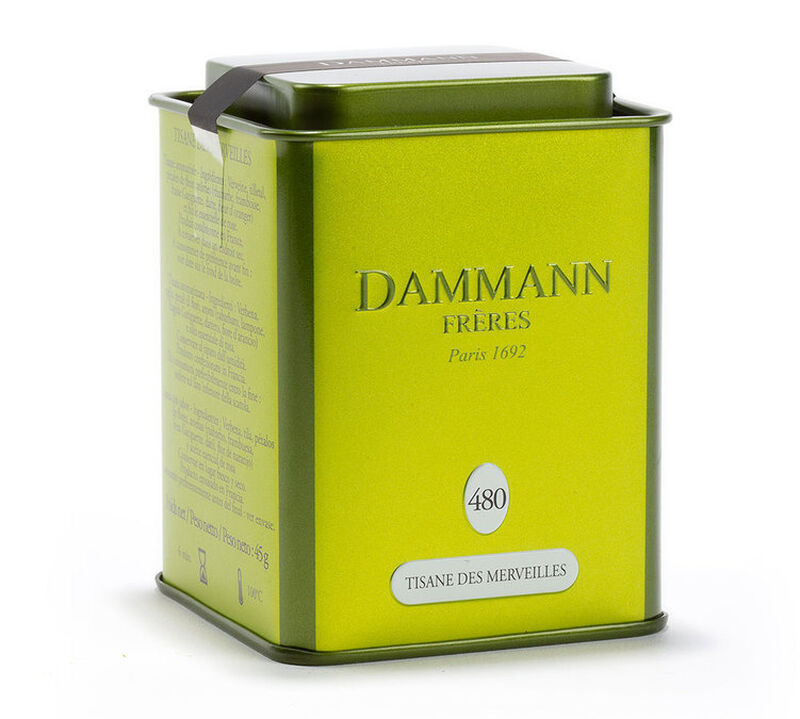 Tisane des Merveilles herbal tea - 45g loose leaf in tin - Dammann Fr&egrave;res image number 2