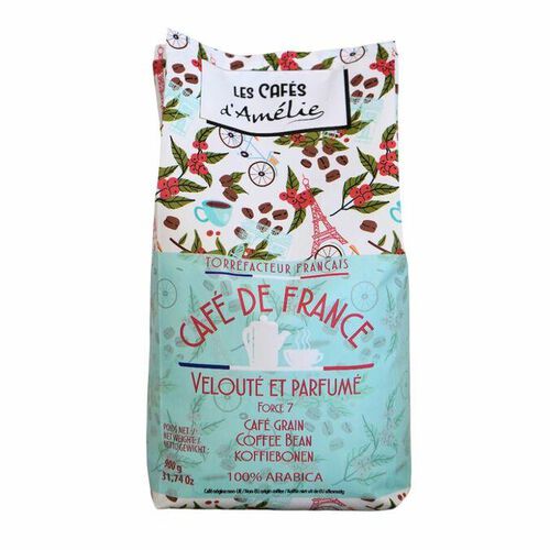 900g - Caf&eacute; en grain - Caf&eacute; de France  - LES CAF&Eacute;S D'AM&Eacute;LIE