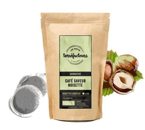 Flavoured Senseo Pods Hazelnut Les Petits Torr&eacute;facteurs x 18
