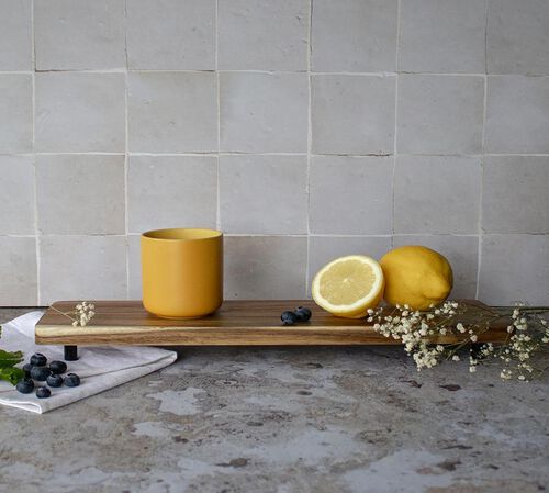 Mugs OUTO en gr&egrave;s jaune 27cl x2 - OGO Living image number 3