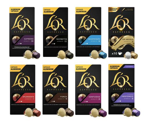 Pack d&eacute;couverte 80 capsules compatibles Nespresso* Original - L'OR ESPRESSO
