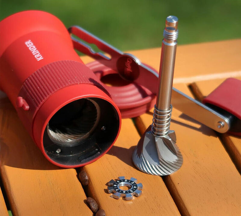 Cafflano Krinder Coffee Grinder Red image number 3