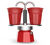 Bialetti - Caffettiera Mini Express Rossa 2 tazze + 2 bicchierini image