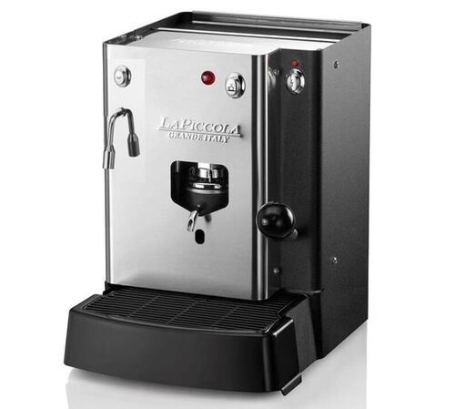 Machine &agrave; dosettes ESE Sara Acqua Nera de Piccola Acier inoxydable + Offre Cadeau