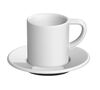 6 Tasses et sous-tasses Espresso Bond 8 cl Blanc - Loveramics image number 1