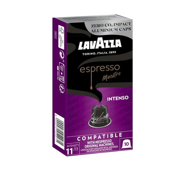 10 Nespresso* Original Compatible Capsules Espresso Intenso - LAVAZZA image number 0