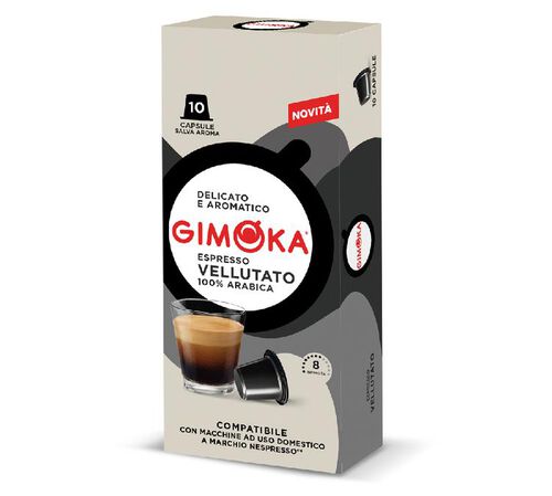 10 Nespresso* Original Compatible Capsules Vellutato &ndash; GIMOKA