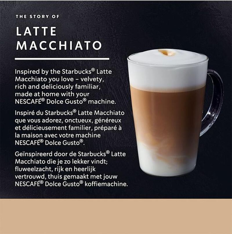 12 capsule compatibili Nescafe* Dolce Gusto* Latte Macchiato &ndash; Starbucks image number 3