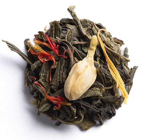 Dammann Fr&egrave;res - T&egrave; verde sfuso Calypso Mango 100 g image number 1