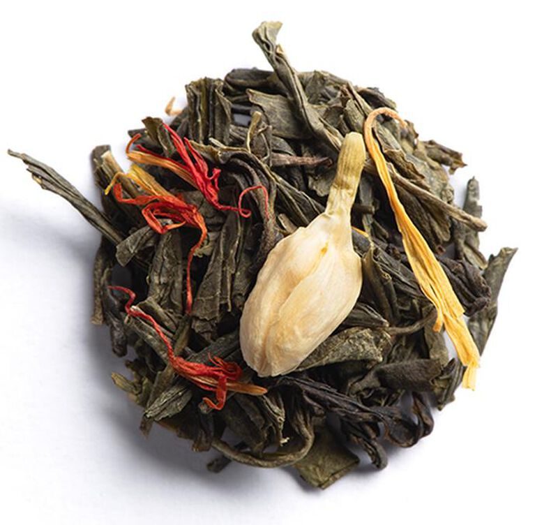 Dammann Fr&egrave;res - T&egrave; verde sfuso Calypso Mango 100 g image number 1