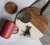 Ogo Living Juliet Stoneware Mug Acacia Lid with Strainer Paprika - 50cl image number 1
