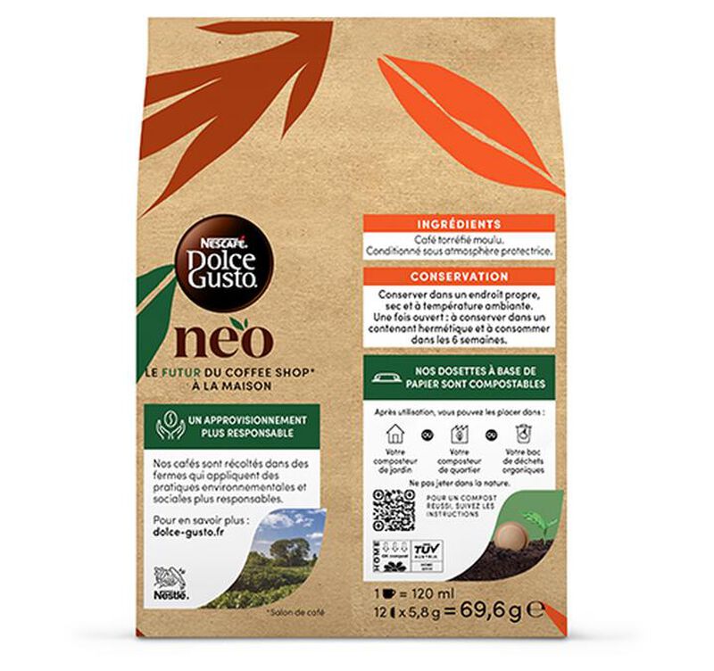 12 cialde Nescafe* Dolce Gusto* NEO Lungo image number 2