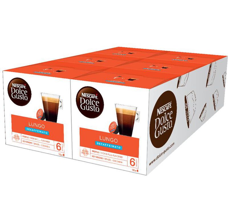 Nescafe* Dolce Gusto* pods Lungo Decaffeinato x 96 coffee pods image number 0