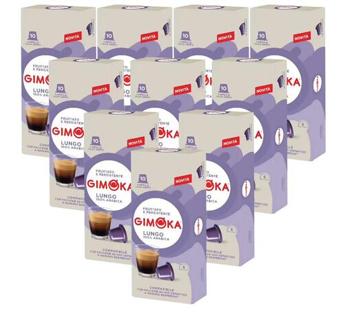 100 capsules compatibles Nespresso* Original Lungo - GIMOKA