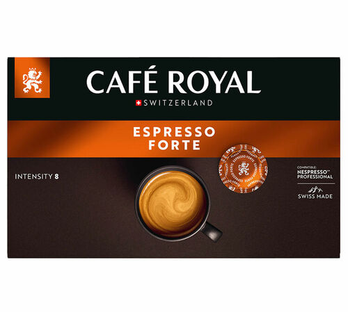 50 Nespresso* Pro Capsules Espresso Forte &ndash; CAFE ROYAL